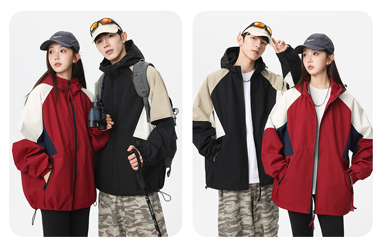 2025户外登山旅行冲锋衣男女款