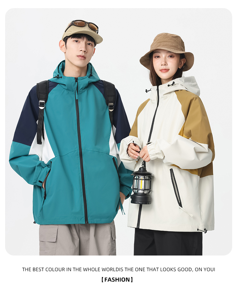 2025户外登山旅行冲锋衣男女款