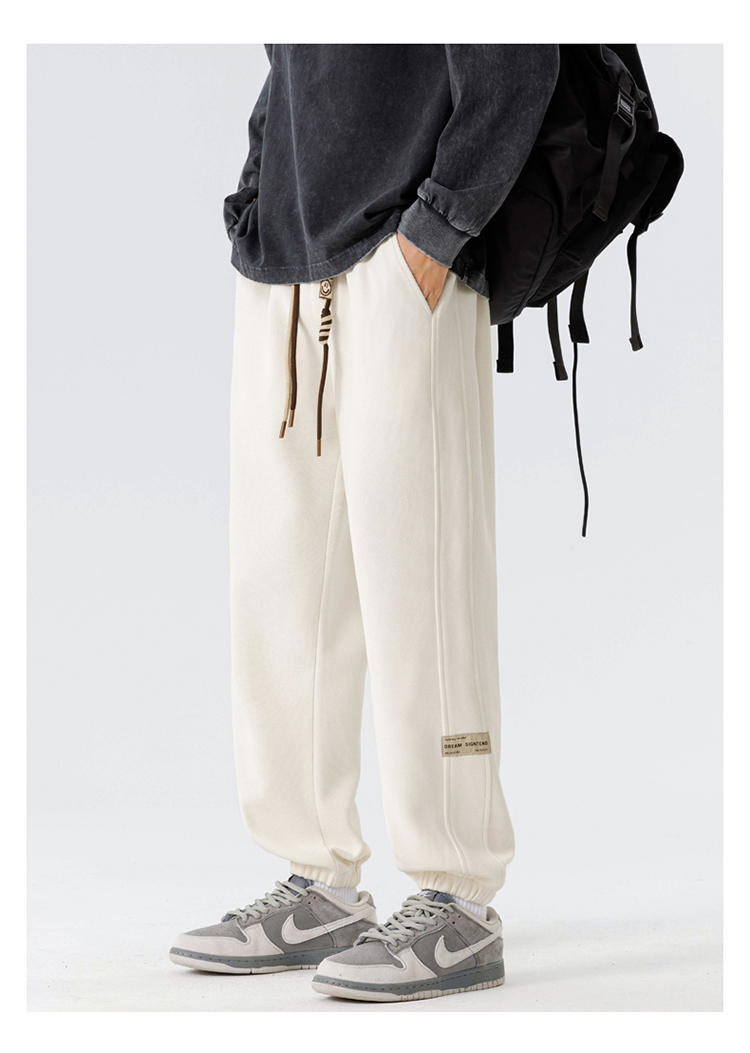 2025春秋情侣款条纹束脚休闲裤【宽松款】