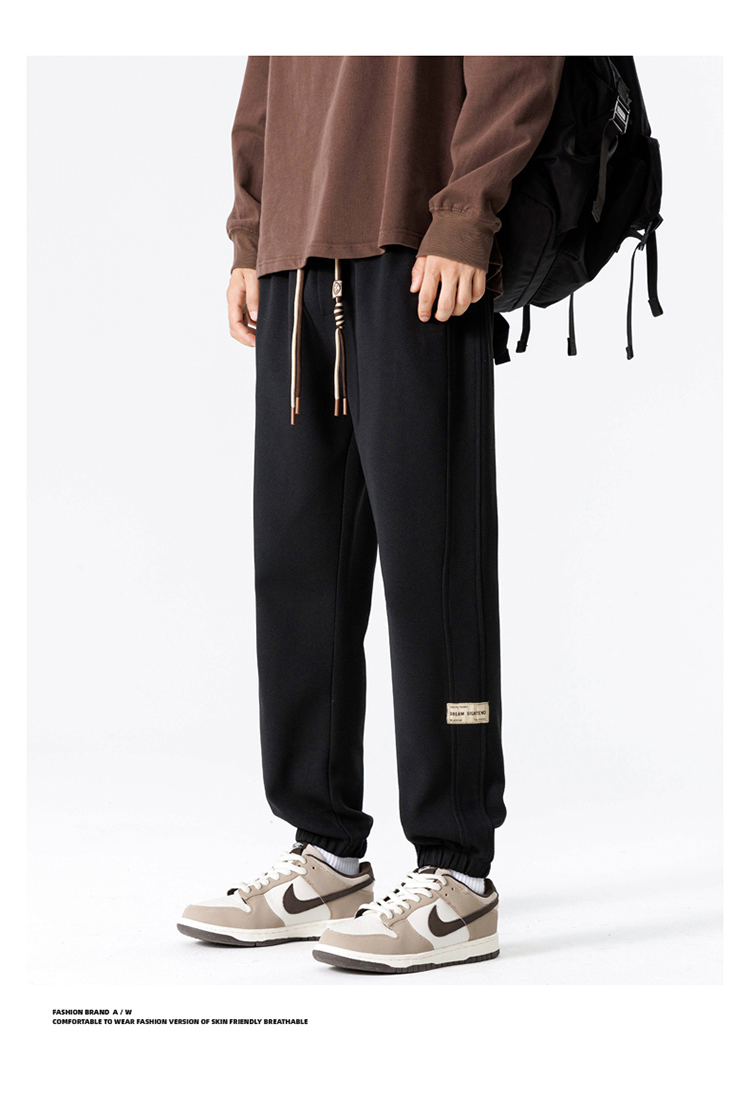 2025春秋情侣款条纹束脚休闲裤【宽松款】