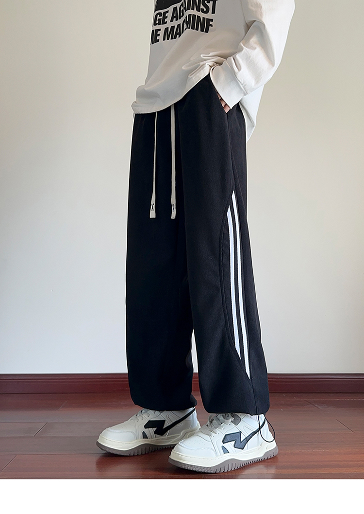 2025春秋情侣款裤脚松紧带休闲裤【宽松款】