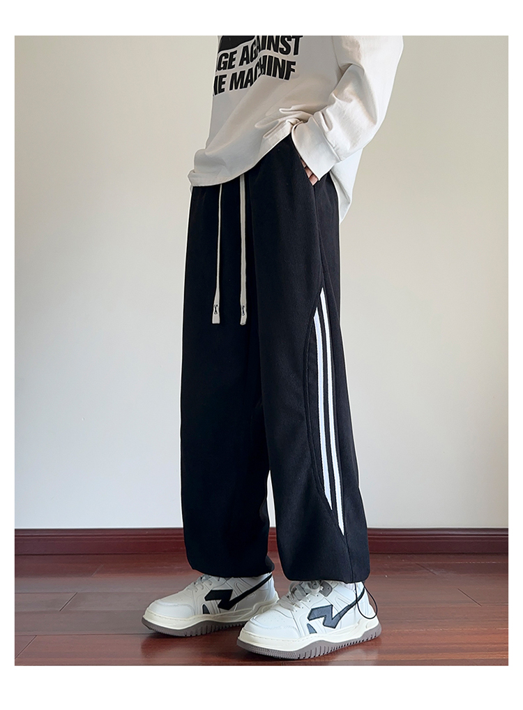 2025春秋情侣款裤脚松紧带休闲裤【宽松款】