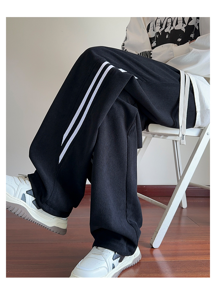 2025春秋情侣款裤脚松紧带休闲裤【宽松款】