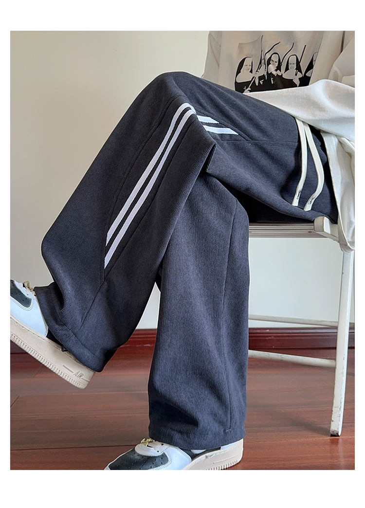 2025春秋情侣款裤脚松紧带休闲裤【宽松款】