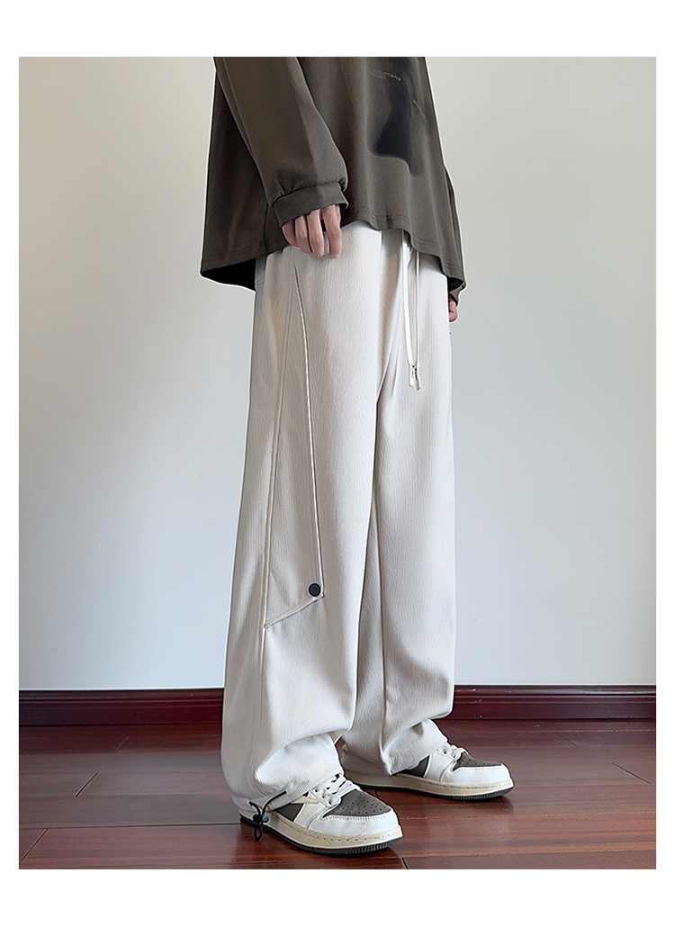 2025春秋情侣款裤脚松紧带休闲裤【宽松款】