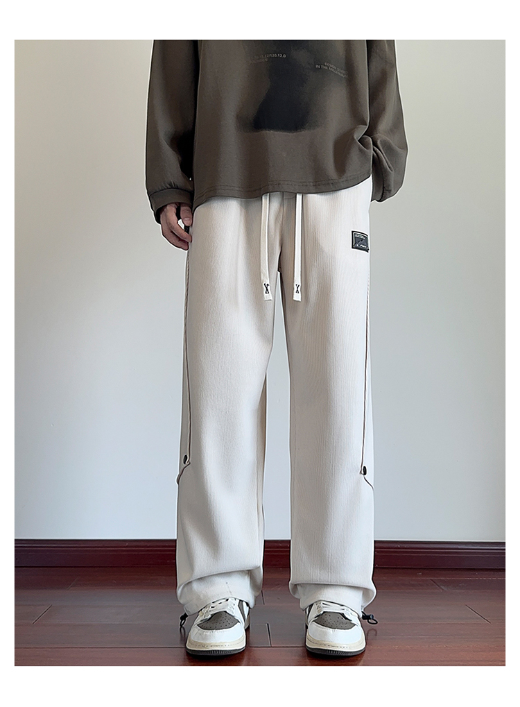 2025春秋情侣款裤脚松紧带休闲裤【宽松款】