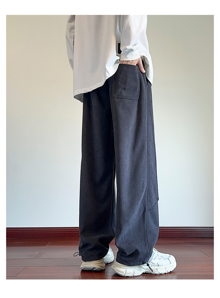 2025春秋情侣款裤脚松紧带休闲裤【宽松款】