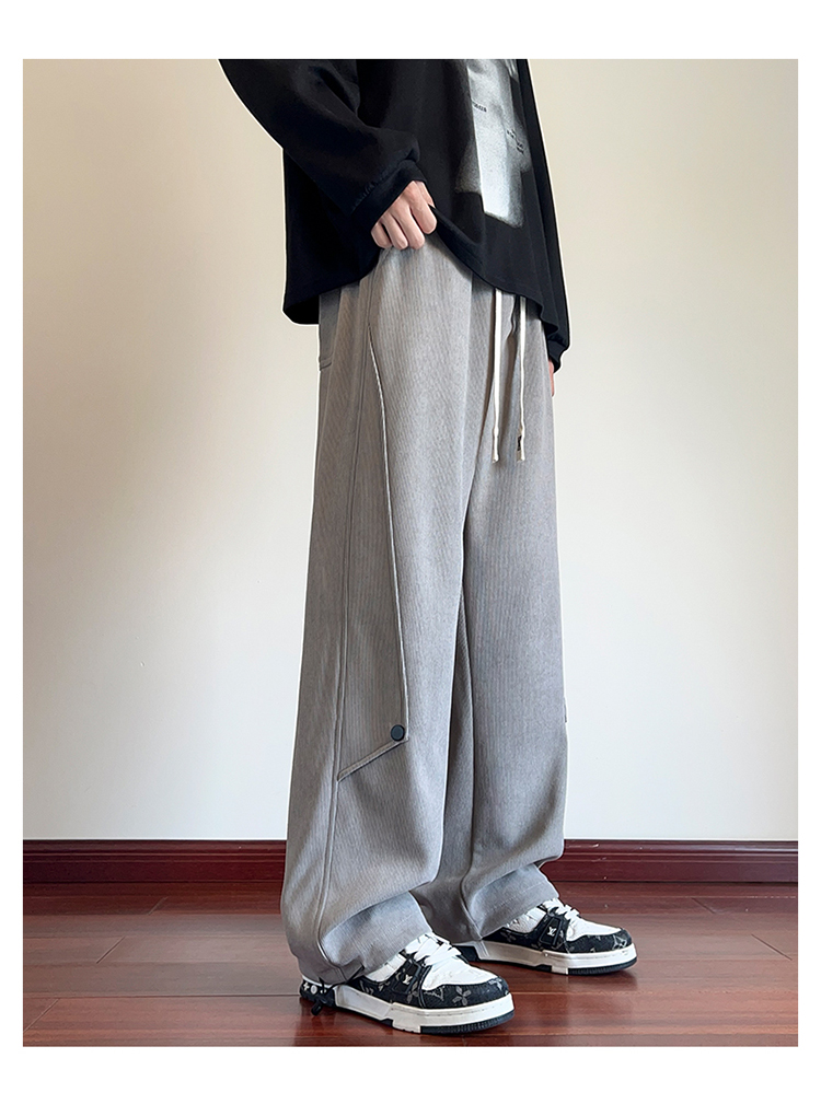 2025春秋情侣款裤脚松紧带休闲裤【宽松款】