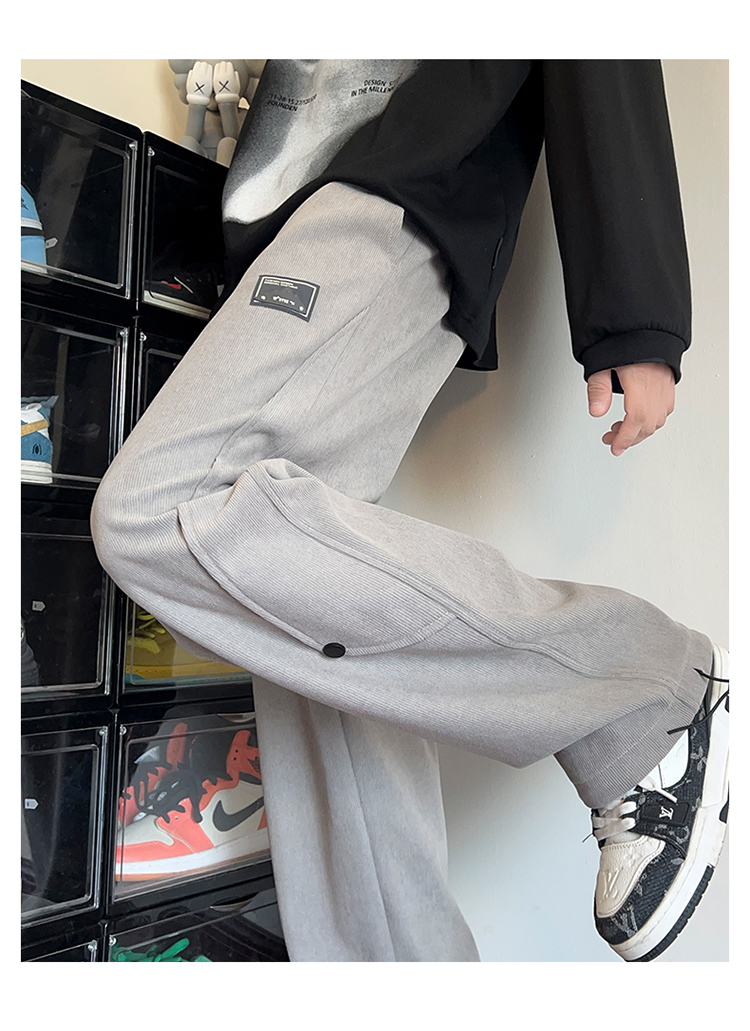 2025春秋情侣款裤脚松紧带休闲裤【宽松款】