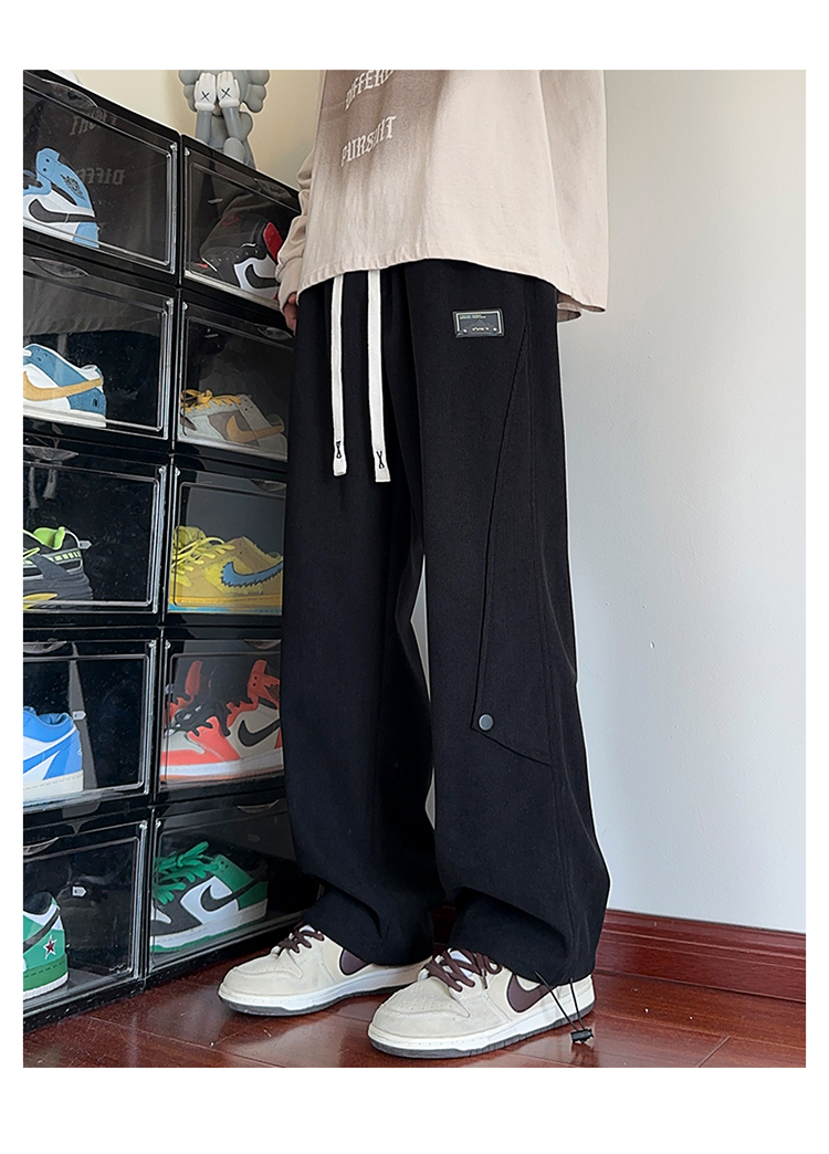 2025春秋情侣款裤脚松紧带休闲裤【宽松款】