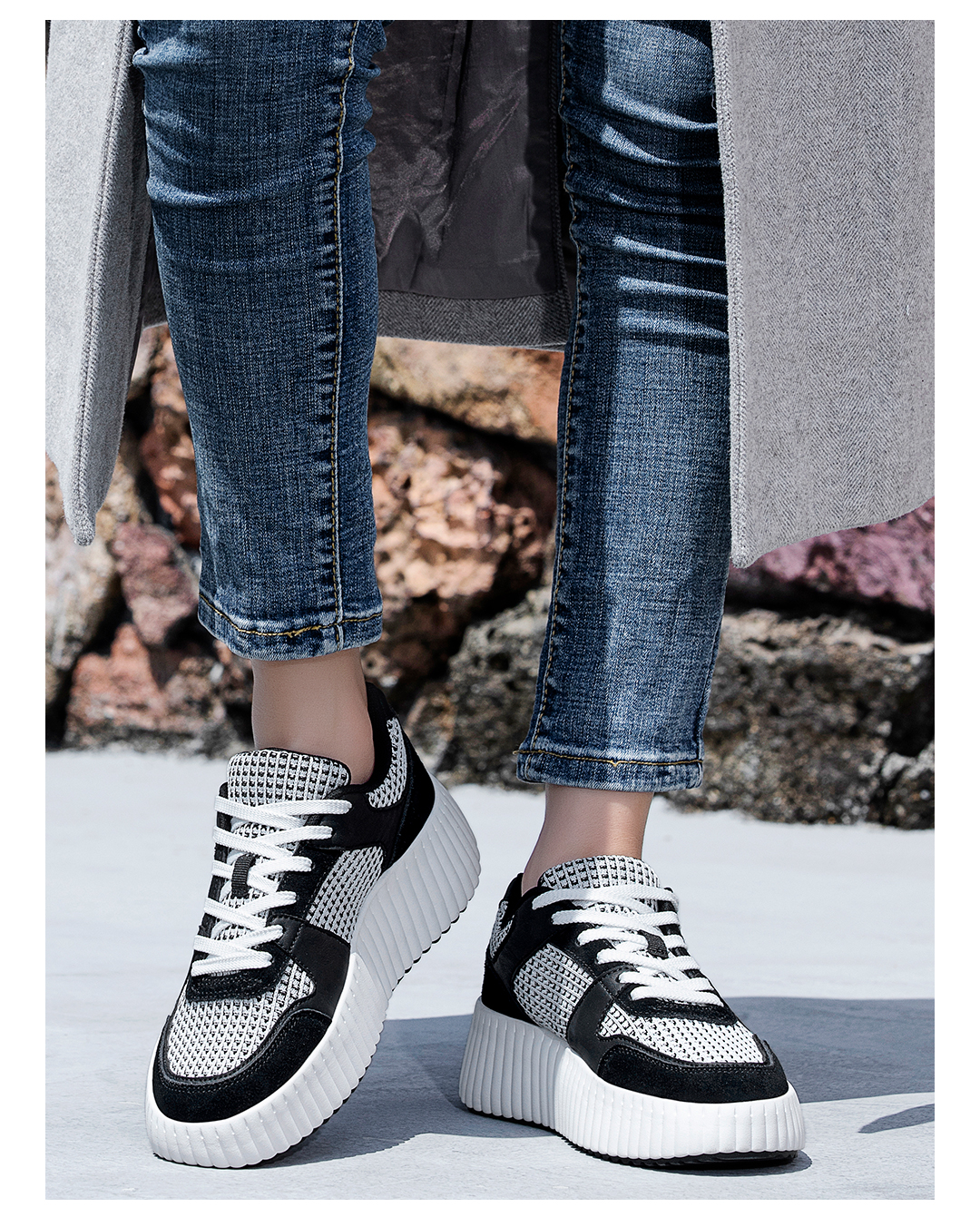 2025女款厚底时尚休闲鞋