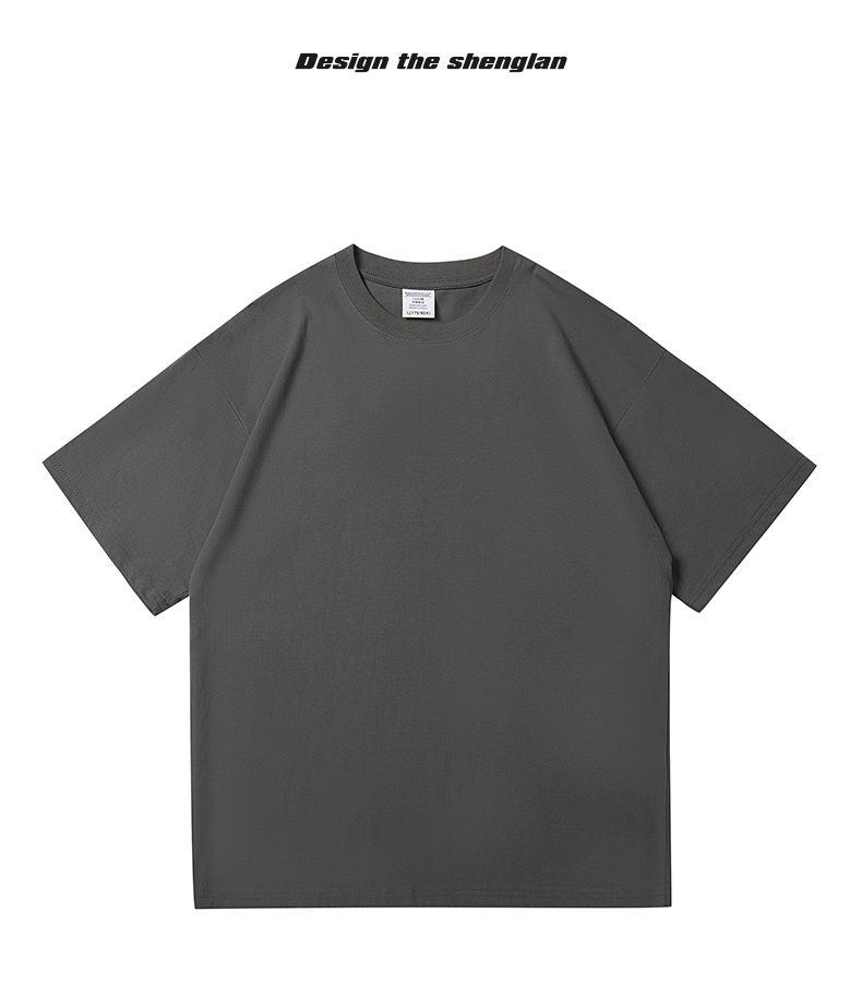 2025夏季情侣T恤220克精梳纯棉100%【落肩款】