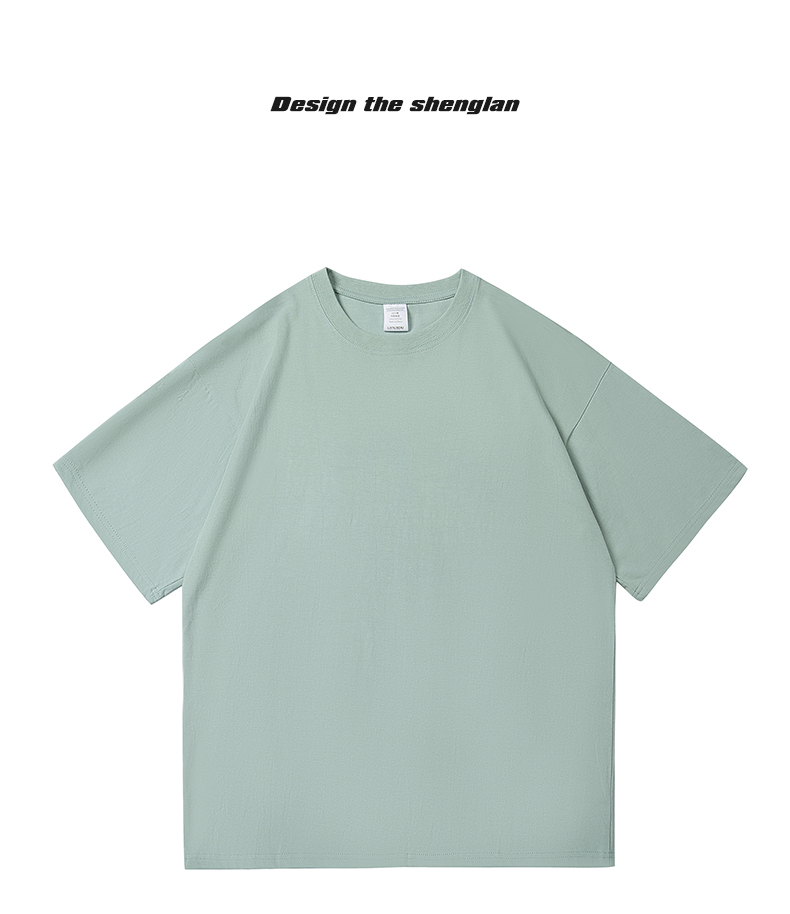 2025夏季情侣T恤220克精梳纯棉100%【落肩款】