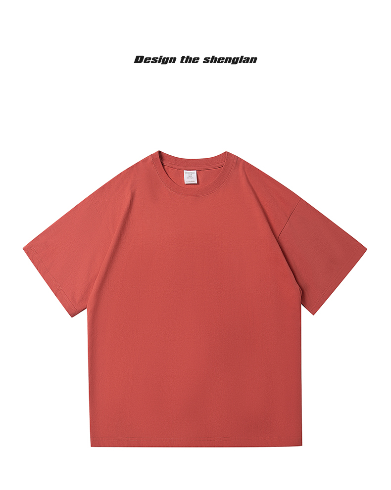 2025夏季情侣T恤220克精梳纯棉100%【落肩款】