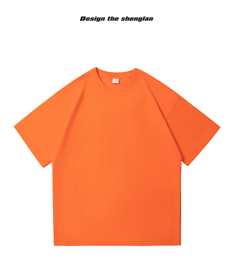 2025夏季情侣T恤220克精梳纯棉100%【落肩款】