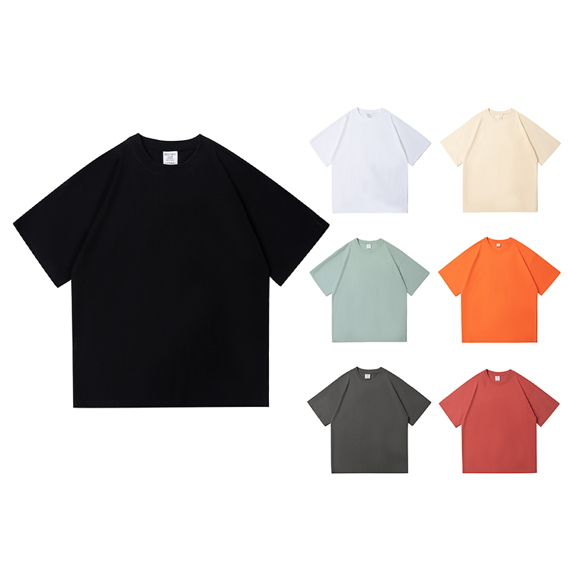 2025夏季情侣T恤220克精梳纯棉100%【落肩款】