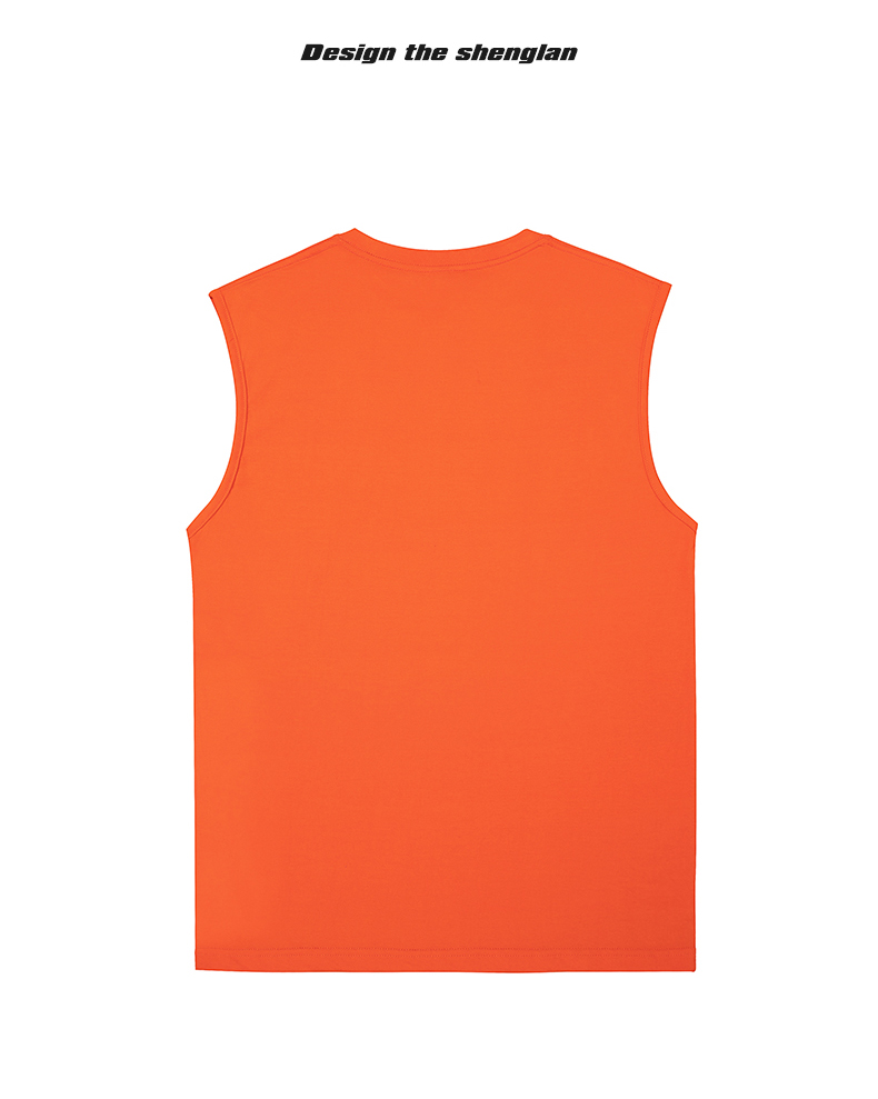 2025夏季男款背心220克纯棉100%