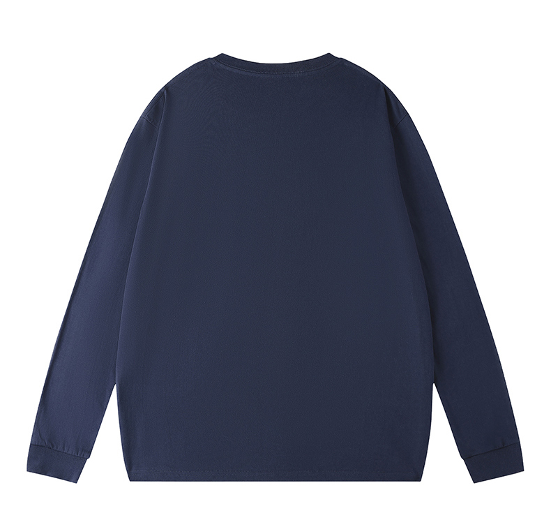 2025秋冬情侣款长袖T恤260克纯棉100%【多色宽松款】