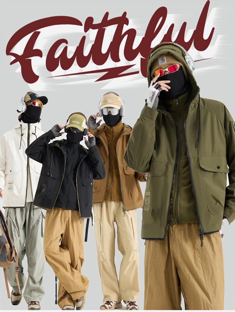 2025秋冬情侣款三合一冲锋衣两件套【26555外壳】