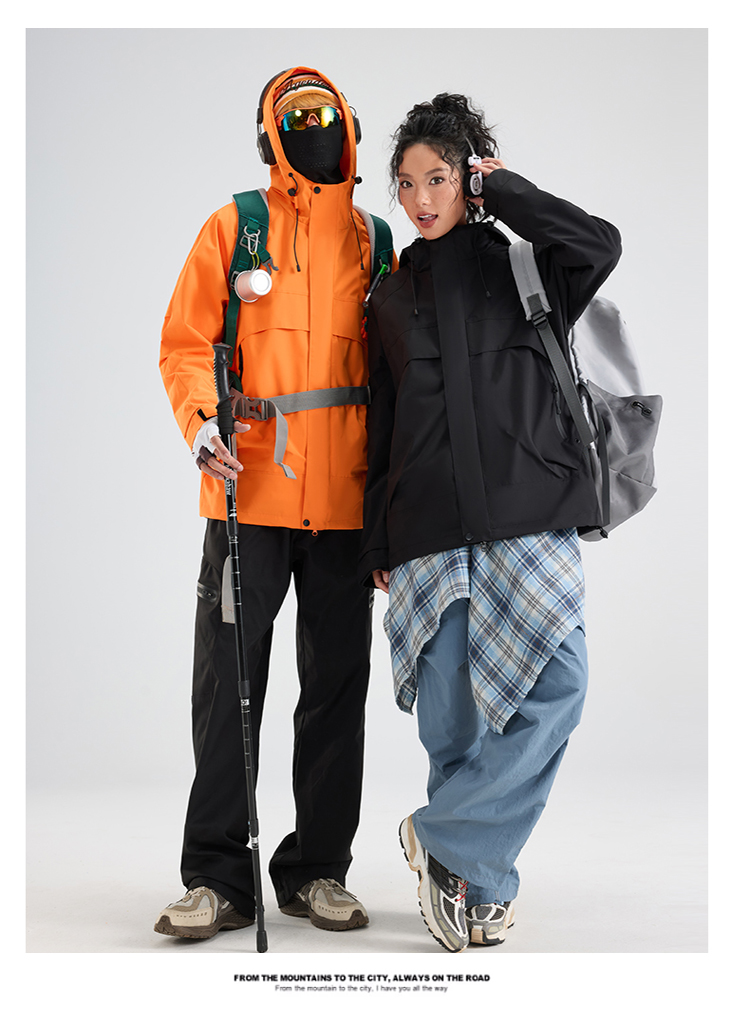 2025秋冬情侣款三合一冲锋衣两件套【26666外壳】