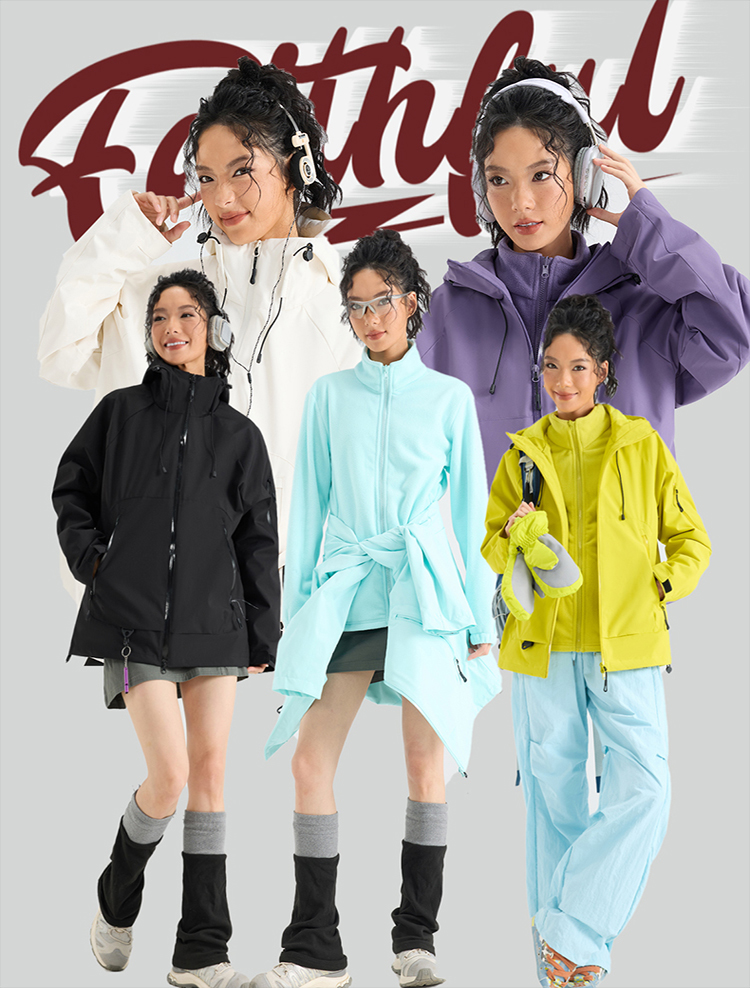 2025秋冬情侣款三合一冲锋衣两件套【26888外壳】