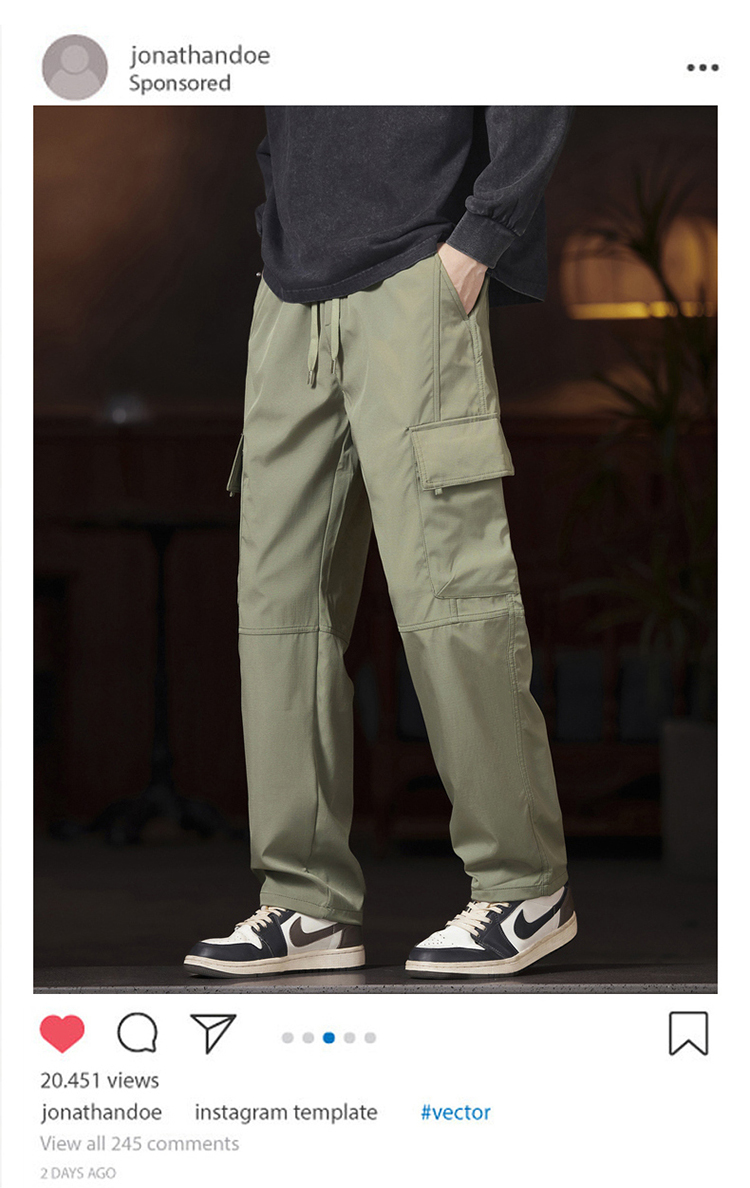 2025秋冬情侣款透气防泼水休闲裤