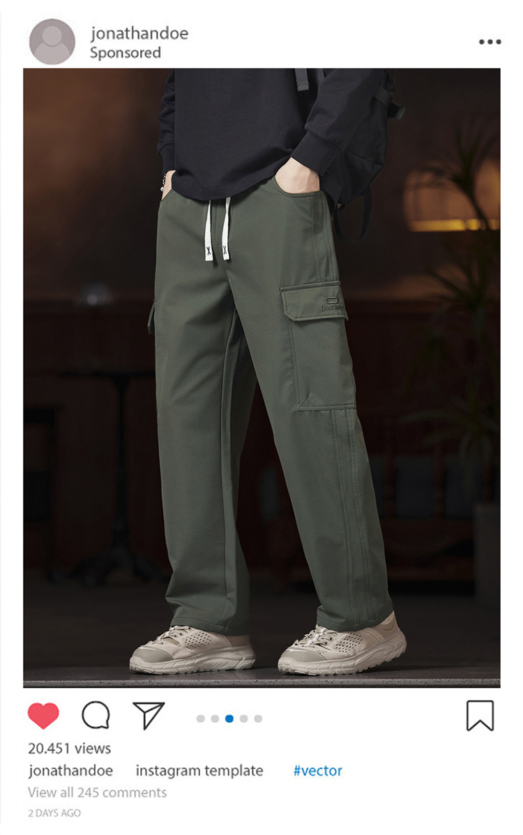 2025秋冬情侣款透气防泼水休闲裤