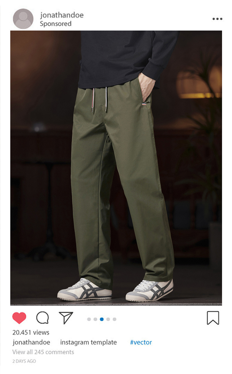 2025秋冬情侣款透气防泼水休闲裤